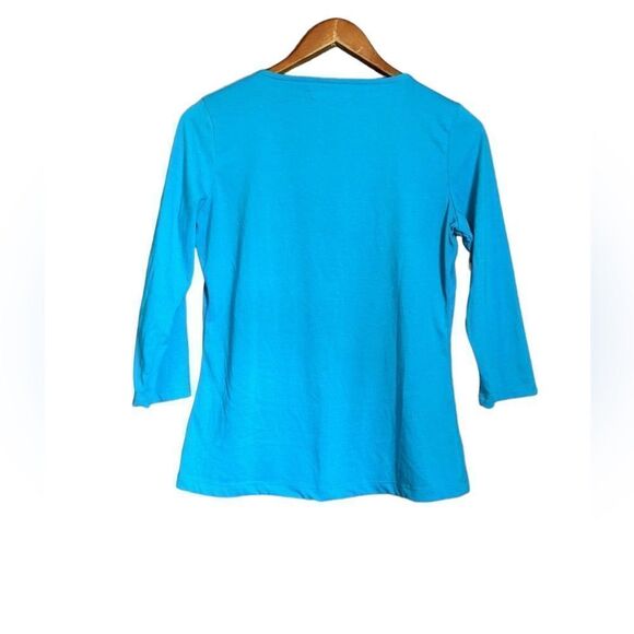 3 for $30! Studio by Liz Claiborne blue top - Picture 7 of 7